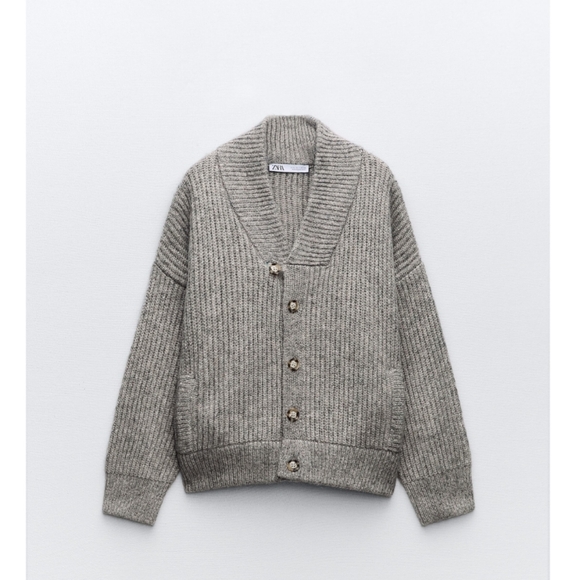 ❌️SOLD❌️KNIT BOMBER JACKET SIZE M - Picture 6 of 9